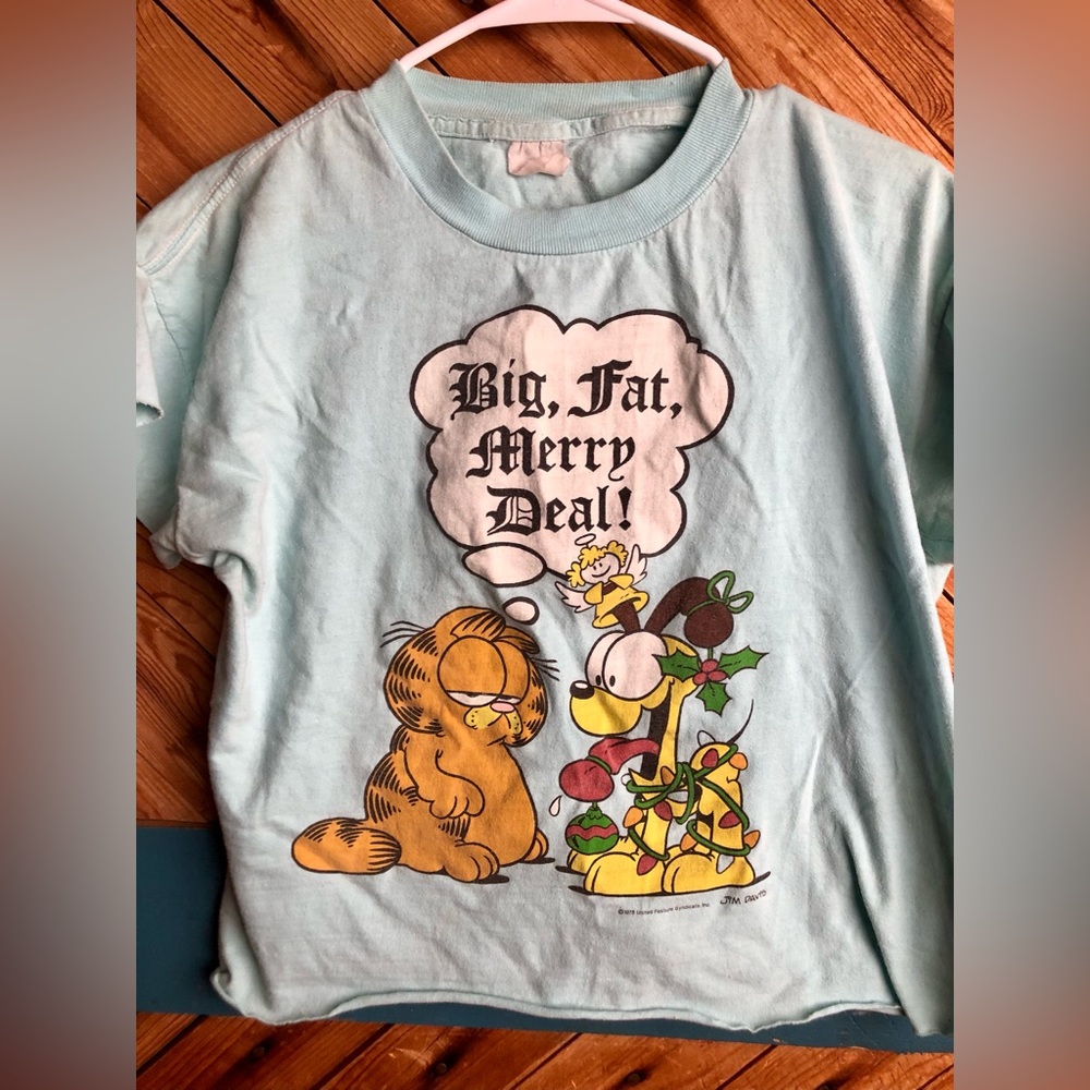 Vintage Garfield holiday tshirt